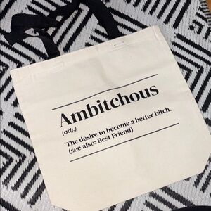 Ambitchous Canvas Tote Bag